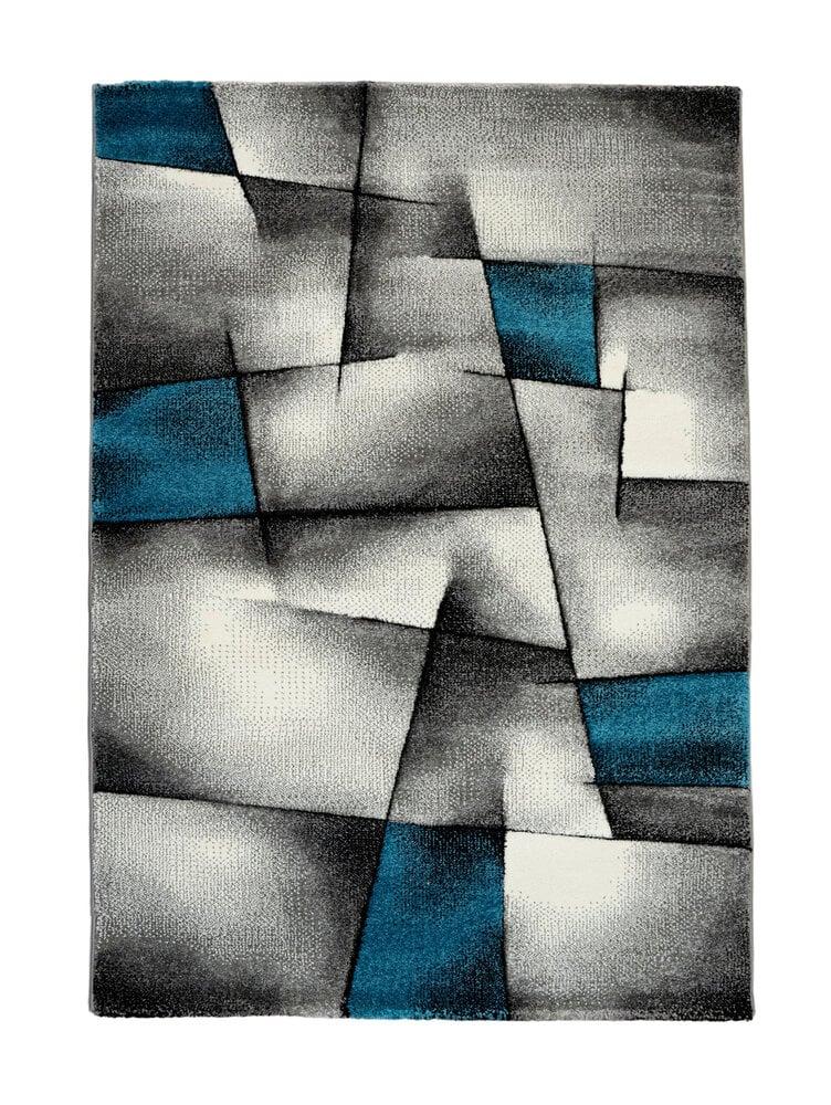 Flycarpets Kristal Modern Turquoise Vloerkleed