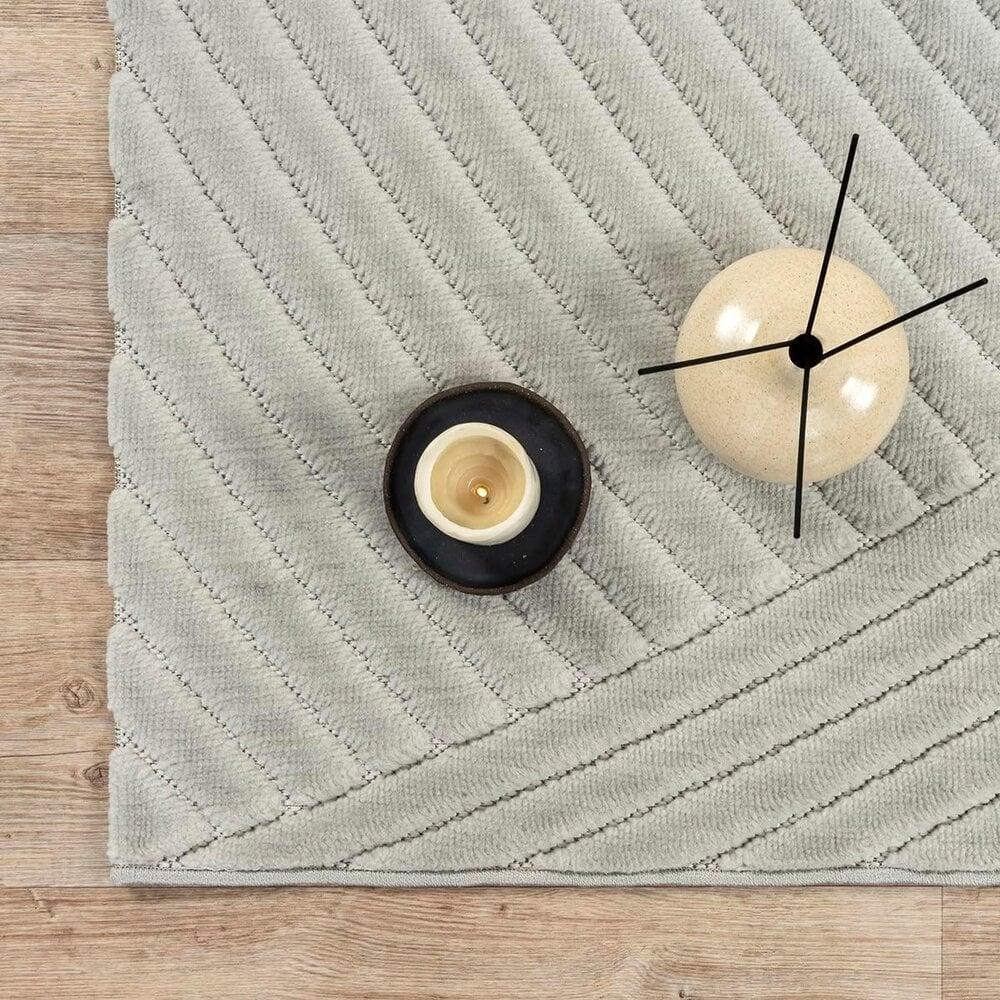 Flycarpets Laagpolig Vloerkleed Delia - Grijs