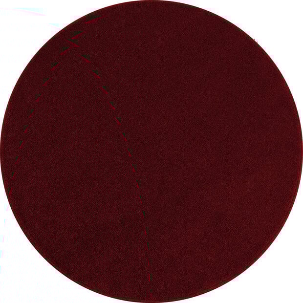 flycarpets Liam Effen Rood vloerkleed - Rond