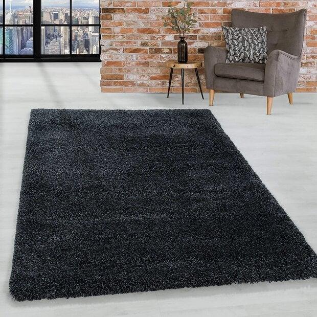 flycarpets Luna Hoogpolig Grijs vloerkleed - Geo