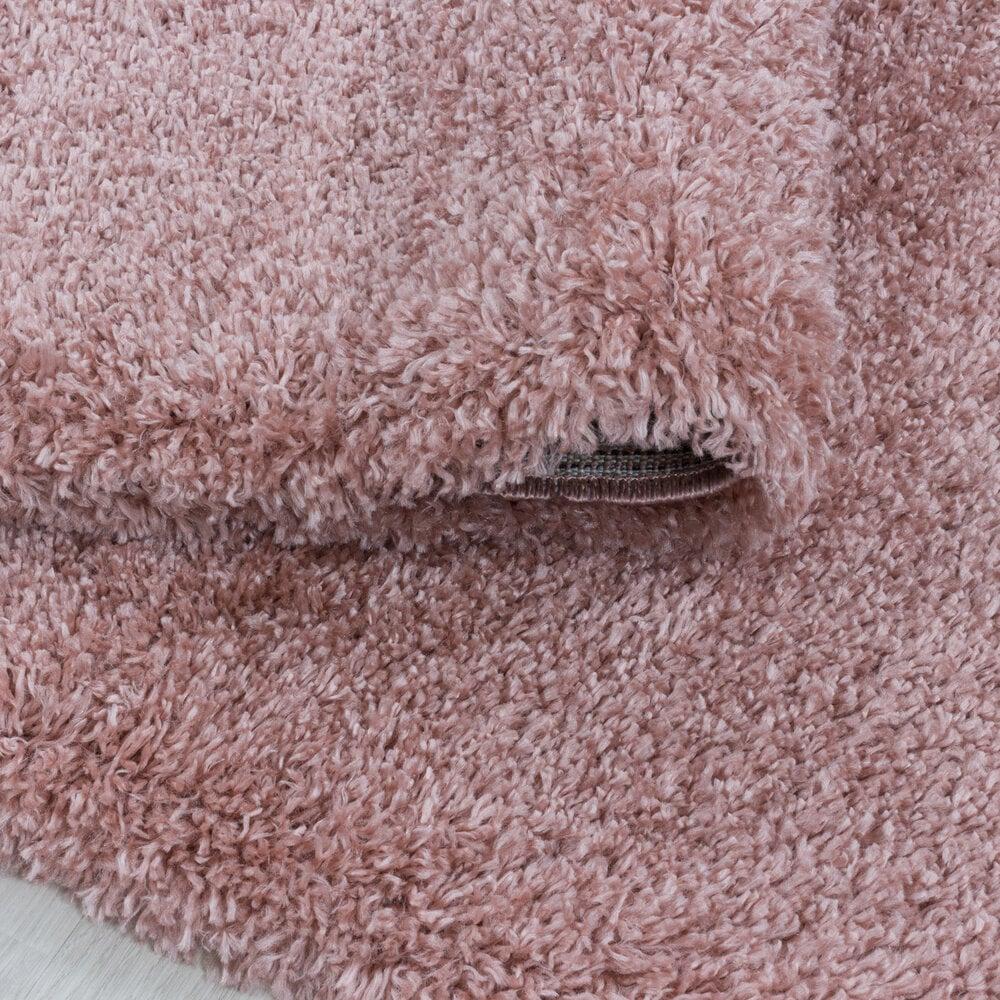 Flycarpets Luna Hoogpolig Roze Vloerkleed - Geo