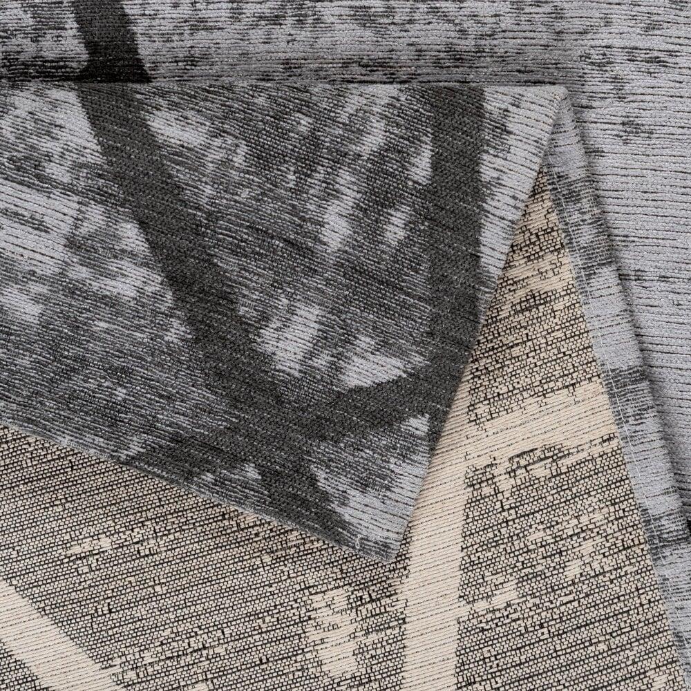 Flycarpets Madras Wasbaar Grijs Vloerkleed - Modern