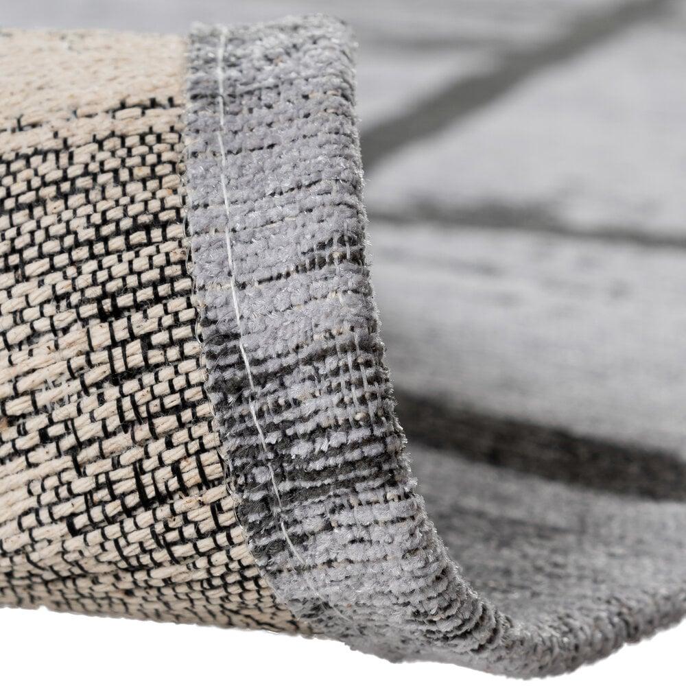 Flycarpets Madras Wasbaar Grijs Vloerkleed - Modern