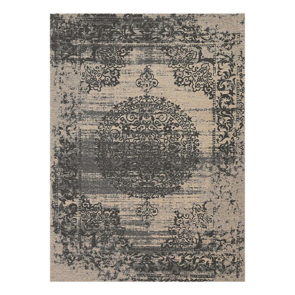 Flycarpets Madras Wasbaar Grijs Vloerkleed - Vintage
