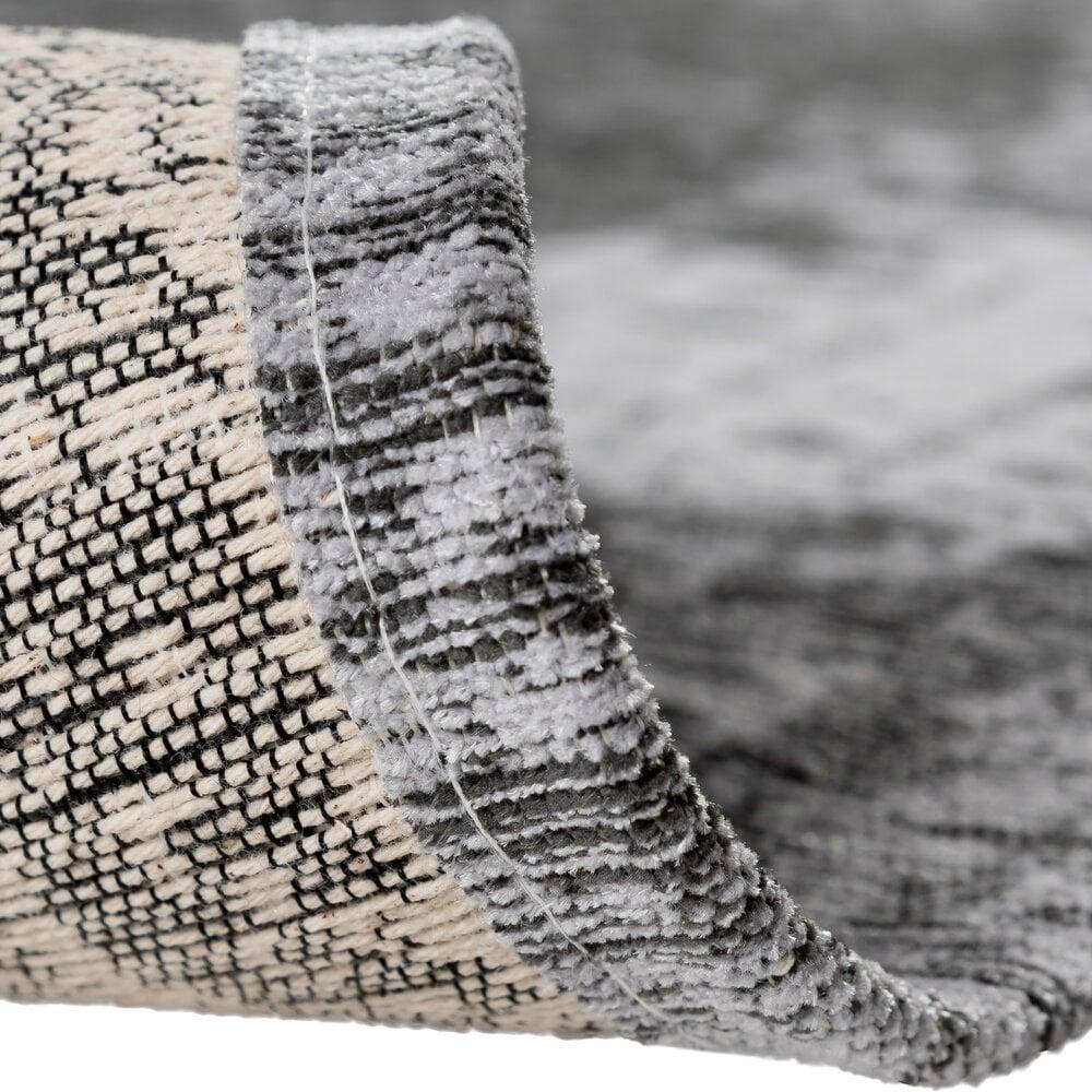 Flycarpets Madras Wasbaar Grijs Vloerkleed - Vintage