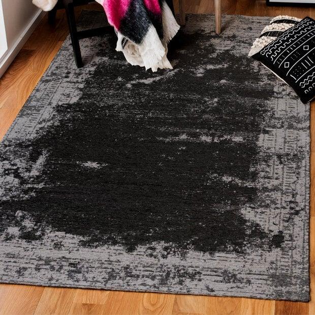 flycarpets Madras Wasbaar Grijs vloerkleed - Vintage