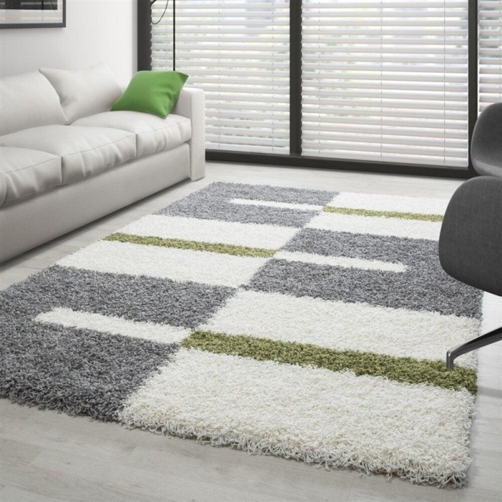 Flycarpets Manhattan Shaggy Vloerkleed - Groen