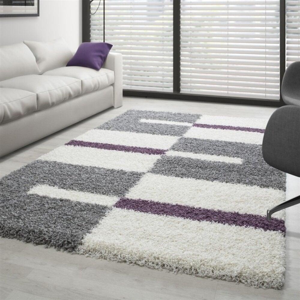 Flycarpets Manhattan Shaggy Vloerkleed - Paars