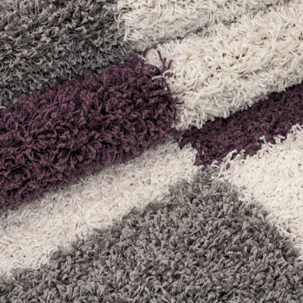 Flycarpets Manhattan Shaggy Vloerkleed - Paars