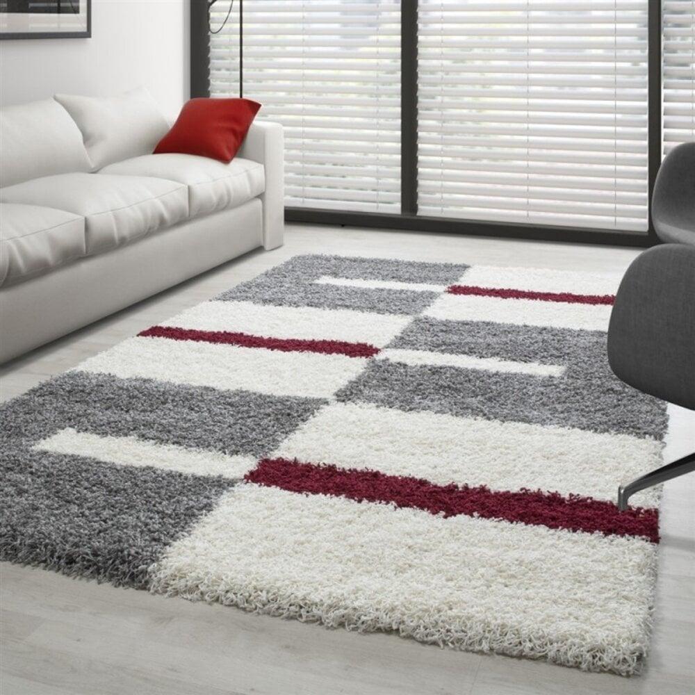 Flycarpets Manhattan Shaggy Vloerkleed - Rood