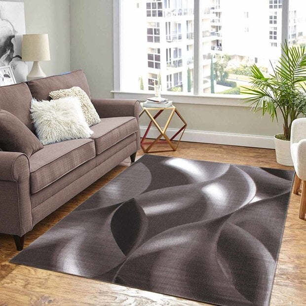 flycarpets Marlon Modern Bruin vloerkleed