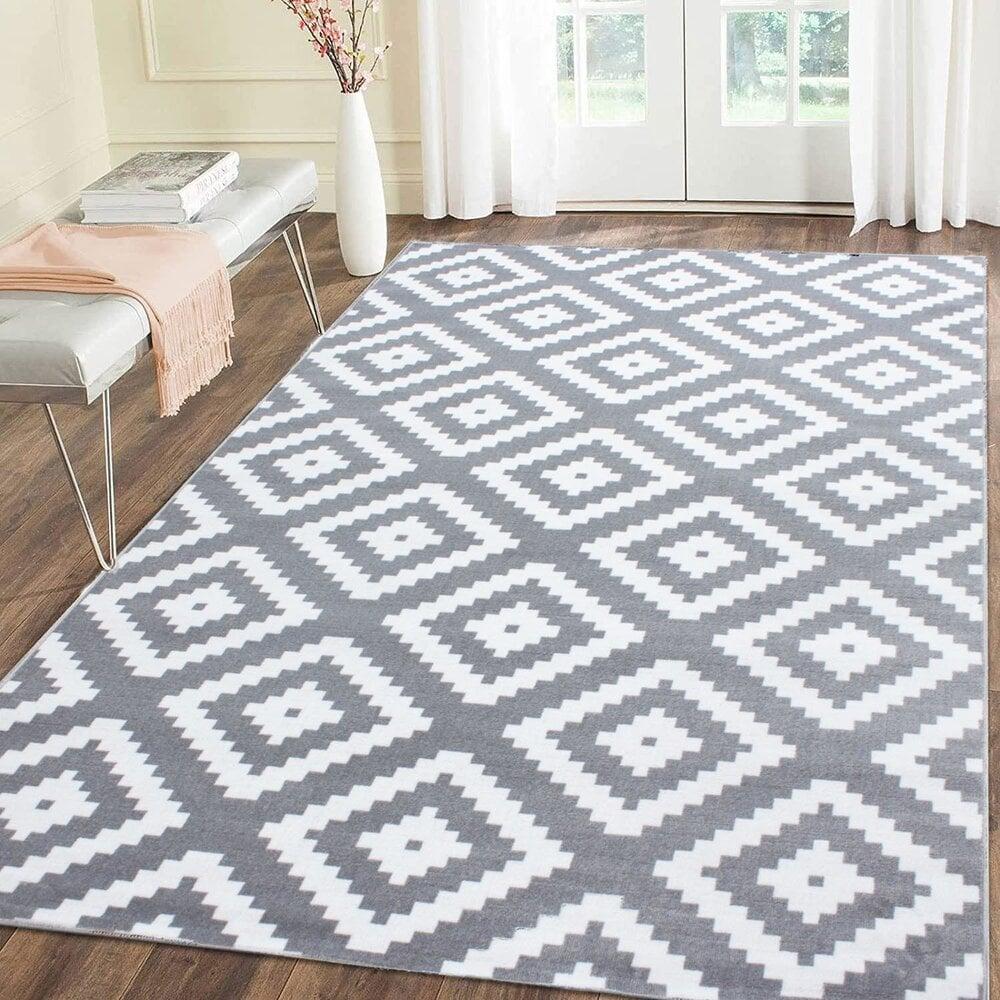 Flycarpets Marlon Modern Grijs Vloerkleed - Boho