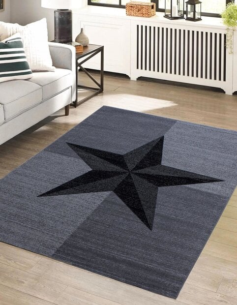 flycarpets Marlon Modern Grijs vloerkleed - Ster