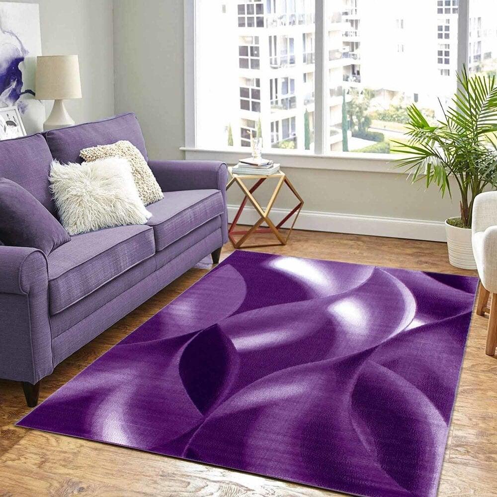 Flycarpets Marlon Modern Paars Vloerkleed