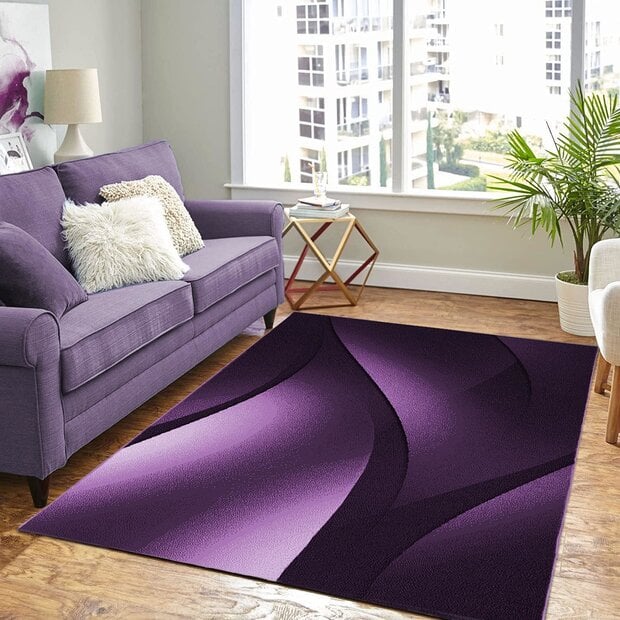 flycarpets Marlon Modern Paars vloerkleed