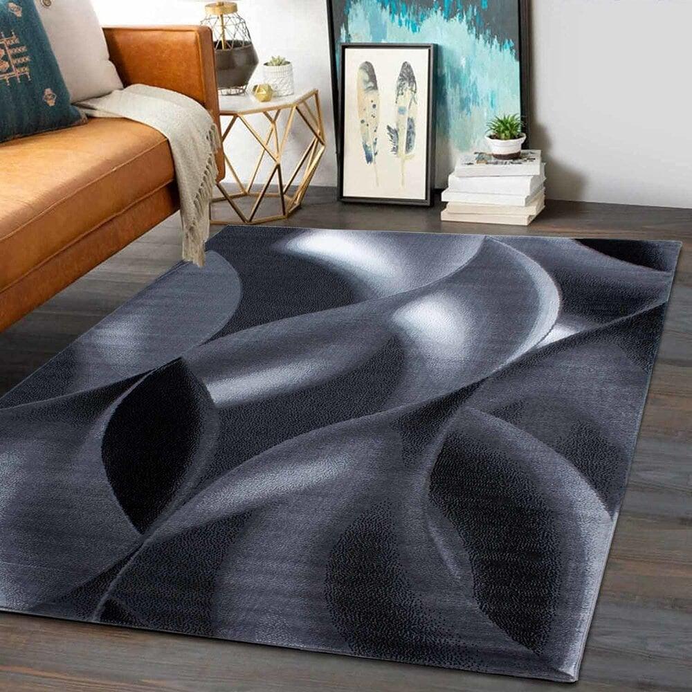Flycarpets Marlon Modern Zwart / Grijs Vloerkleed
