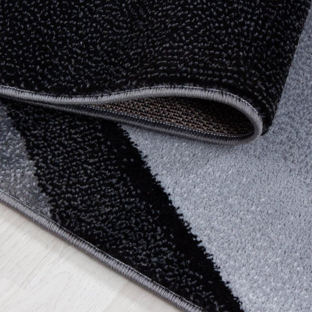 Flycarpets Marlon Modern Zwart / Grijs Vloerkleed