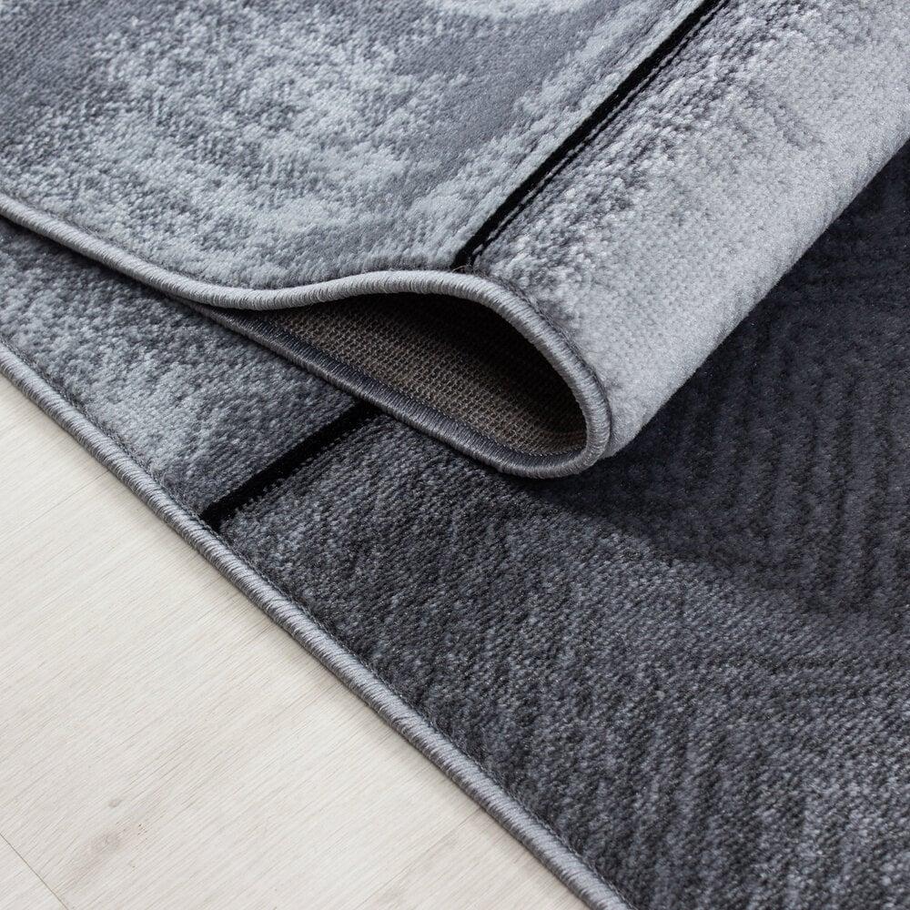 Flycarpets Marlon Modern Zwart / Grijs Vloerkleed