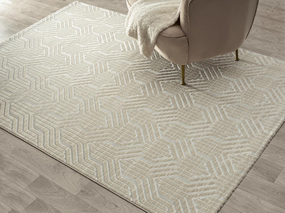 Flycarpets Minye Modern Crème Vloerkleed - Designer