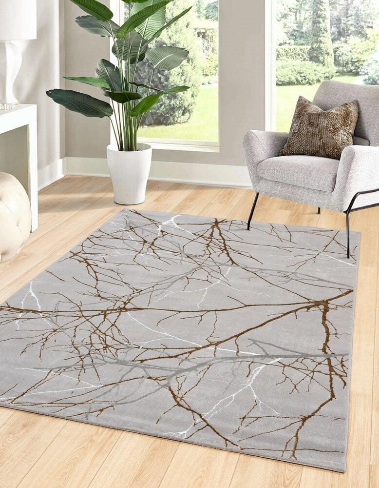 Flycarpets Minye Modern Grijs Vloerkleed - Designer