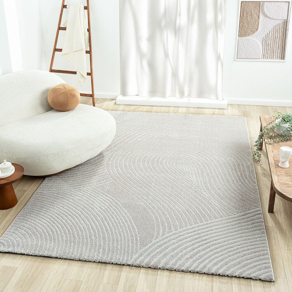 Flycarpets Modern Vloerkleed - Cosenza Grijs