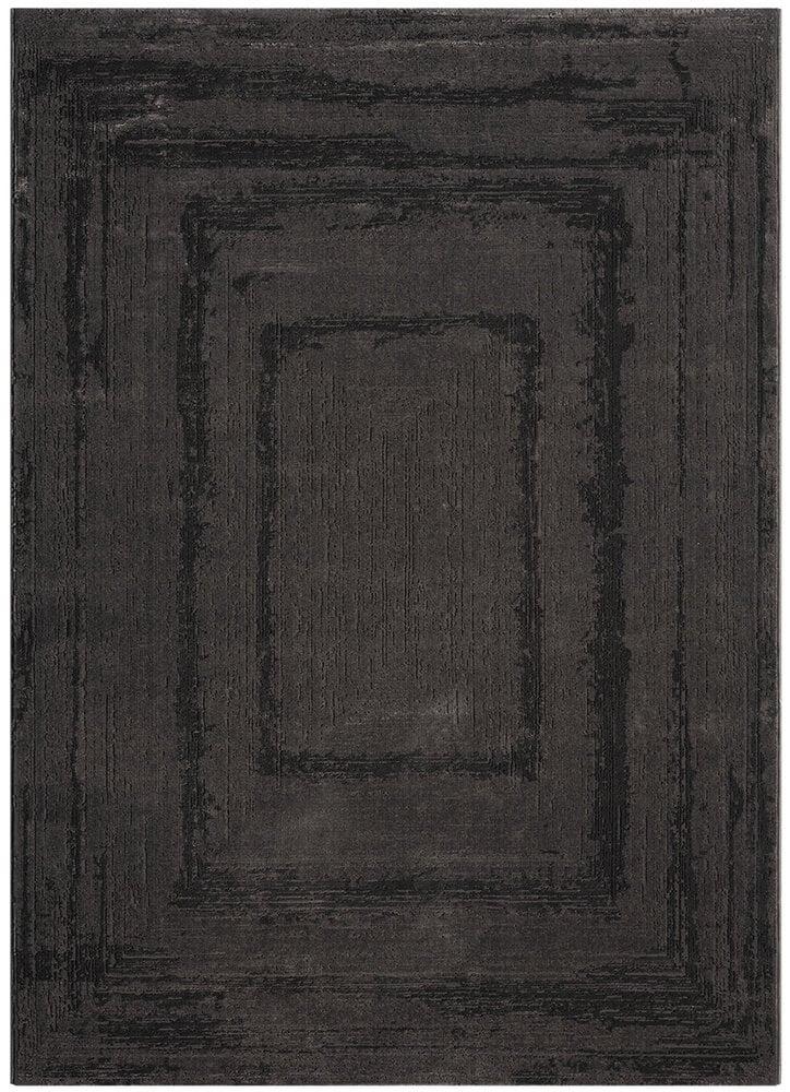 Flycarpets Modern Vloerkleed - Costa Antraciet/Zwart