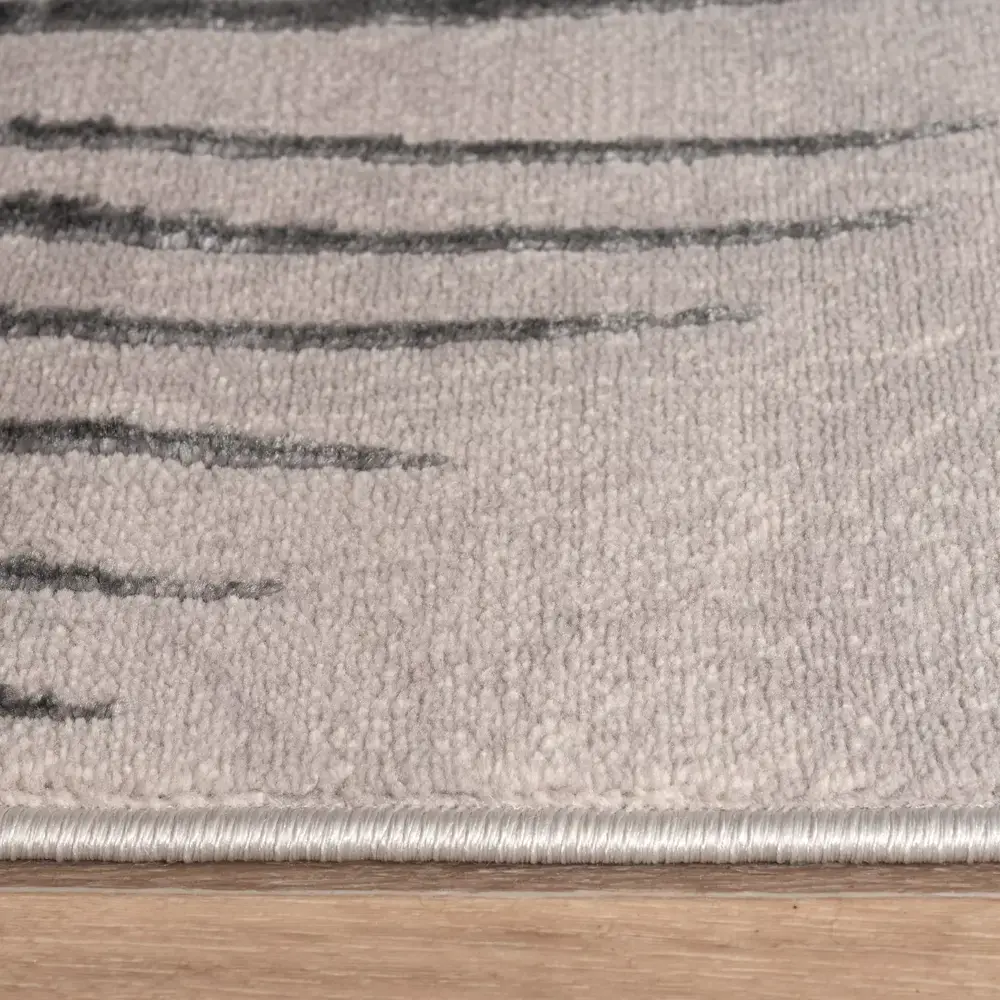 Flycarpets Modern Vloerkleed – Evora Leaves Grijs