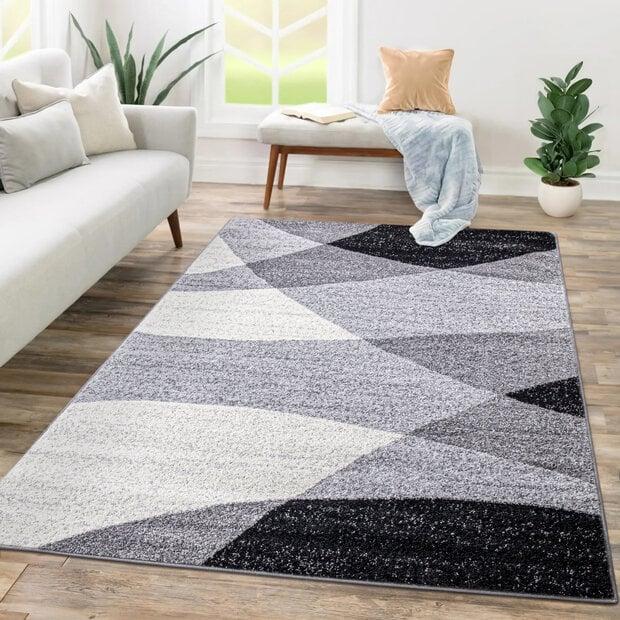 flycarpets Modern vloerkleed - Fiest Grijs