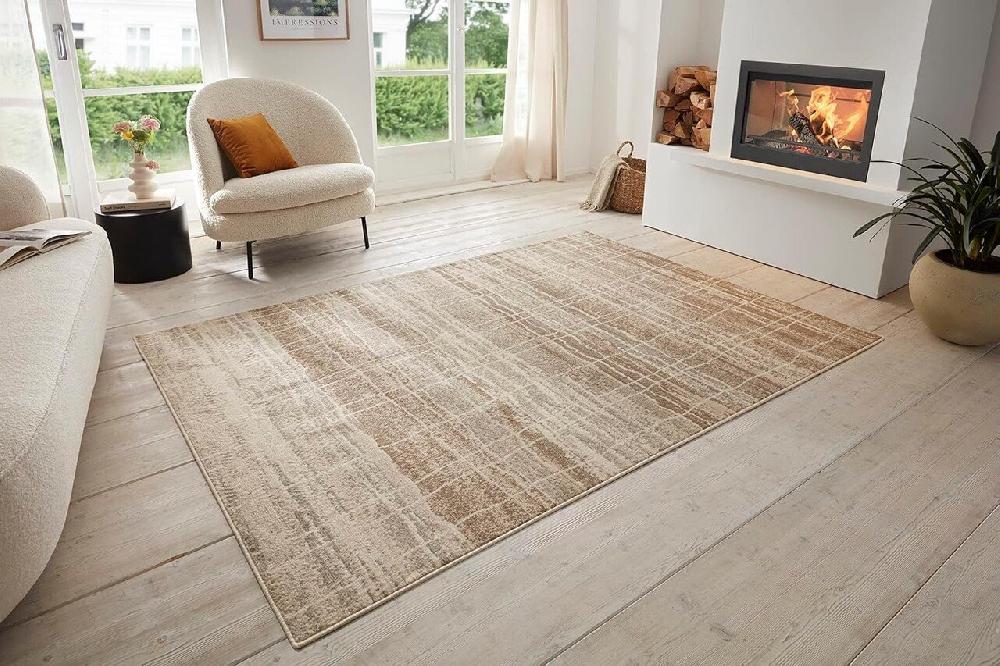 Flycarpets Modern Vloerkleed - Jord Crème