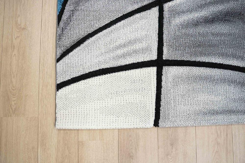 Flycarpets Modern Vloerkleed - Kristal Blauw