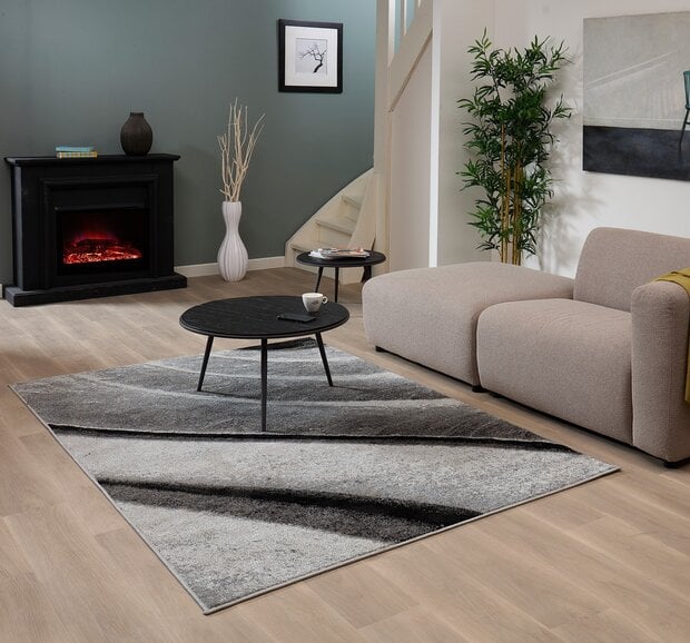 flycarpets Modern vloerkleed - Lima Designer Grijs