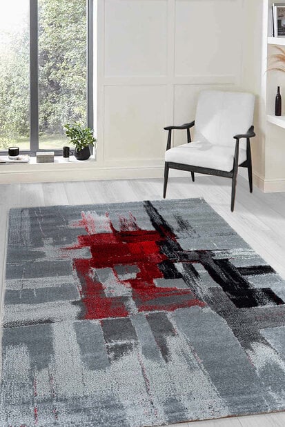 flycarpets Modern vloerkleed - Lima Rood flycarpets Modern vloerkleed - Lima Rood