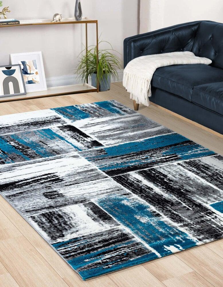 Flycarpets Modern Vloerkleed - Lima Turquoise