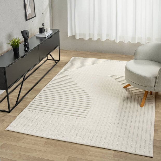 flycarpets Modern vloerkleed - Medea Crème