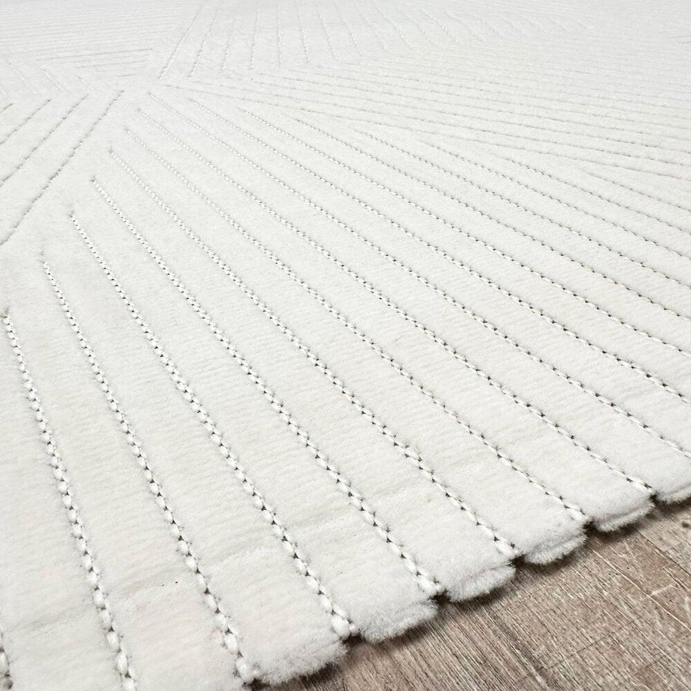 Flycarpets Modern Vloerkleed - Medea - Wit