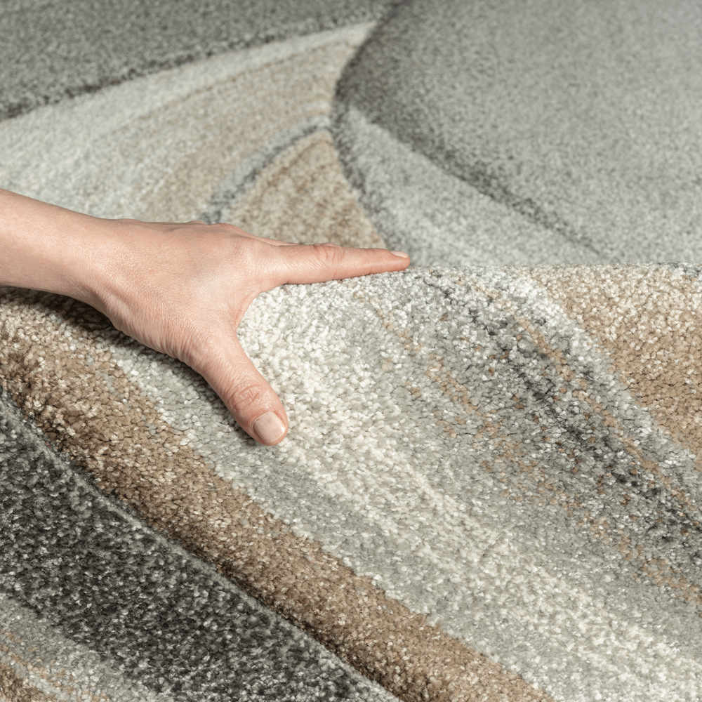 Flycarpets Modern Vloerkleed - Vernazza Beige/Grijs