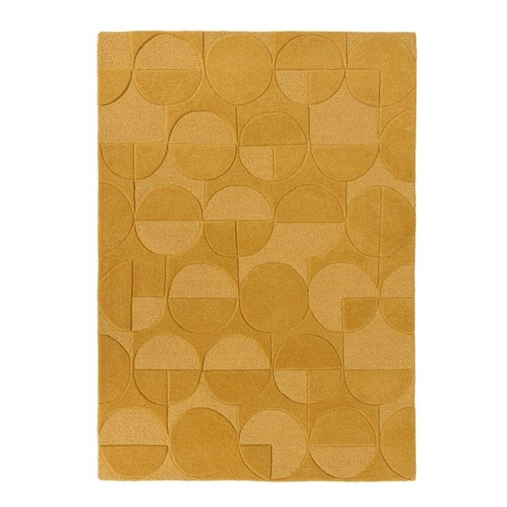 Flycarpets Modern Wollen Vloerkleed - Gigi Okergeel