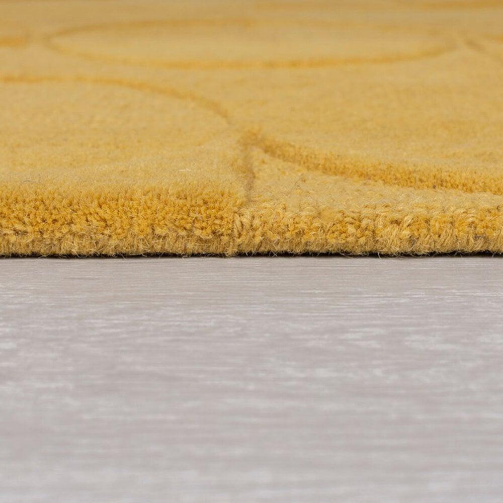 Flycarpets Modern Wollen Vloerkleed - Gigi Okergeel