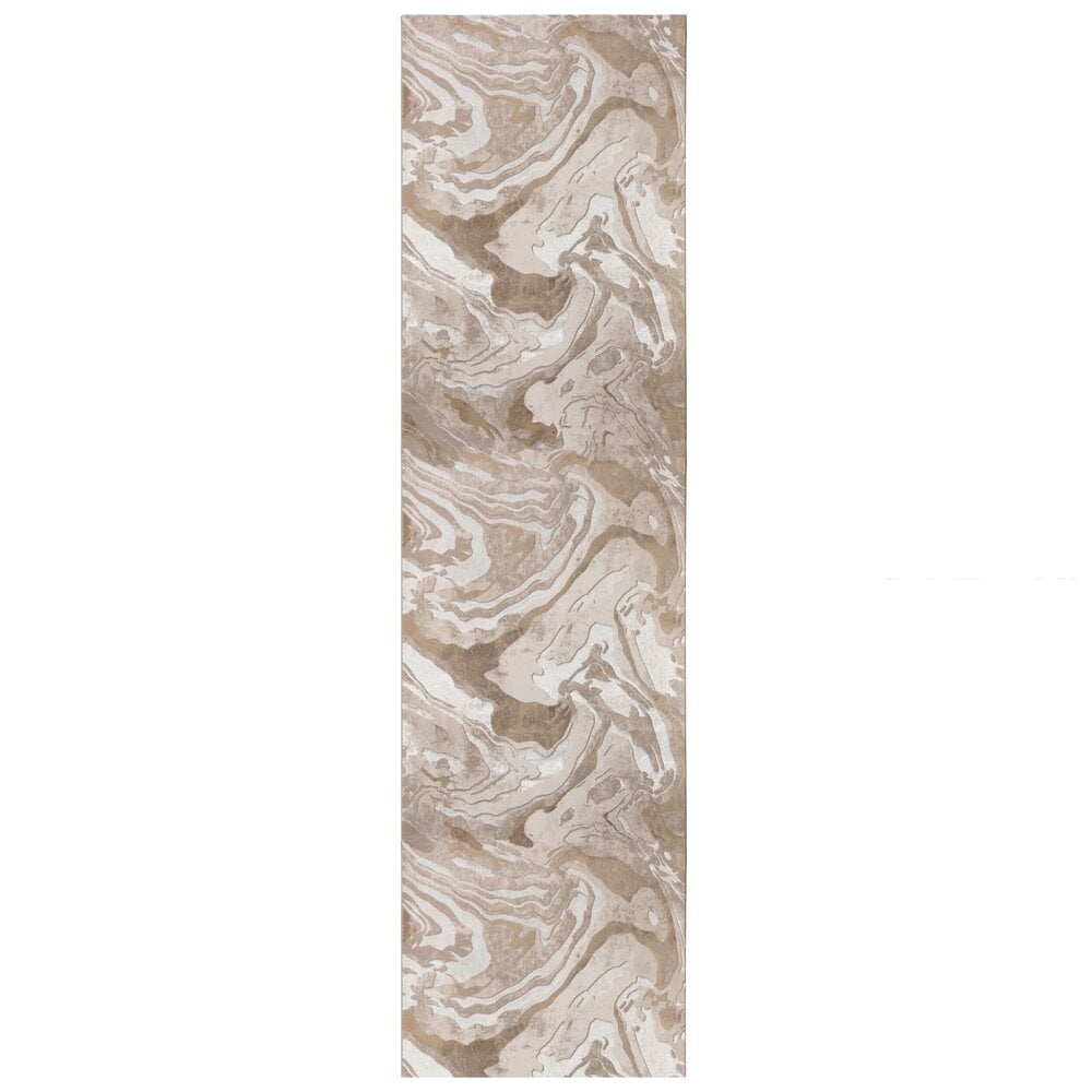 Flycarpets Moderne Loper - Marbled Beige