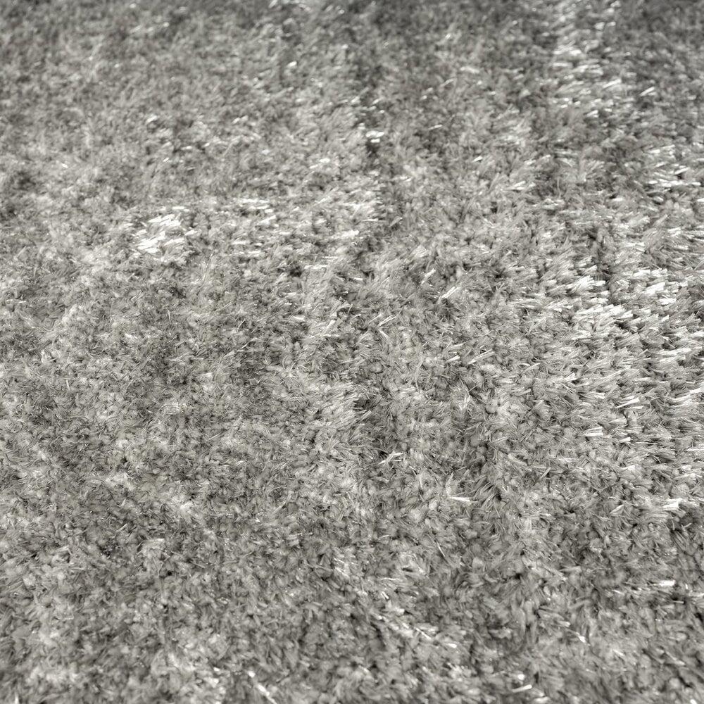 Flycarpets Nox Hoopolig Zilver Vloerkleed - Effen