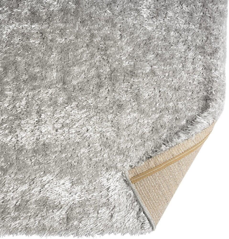 Flycarpets Nox Hoopolig Zilver Vloerkleed - Effen