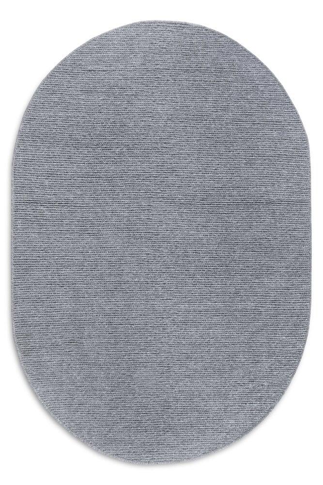Flycarpets Ovaal Wollen Vloerkleed - Francois Grijs