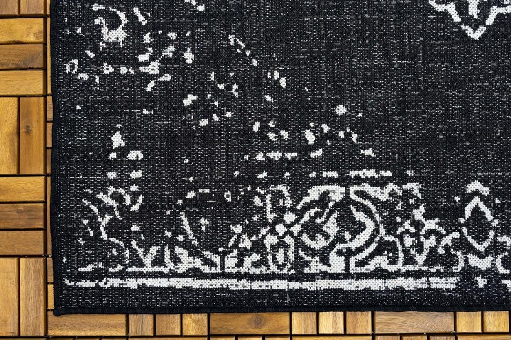 Flycarpets Rio Buitenkleed Indoor & Outdoor Zwart