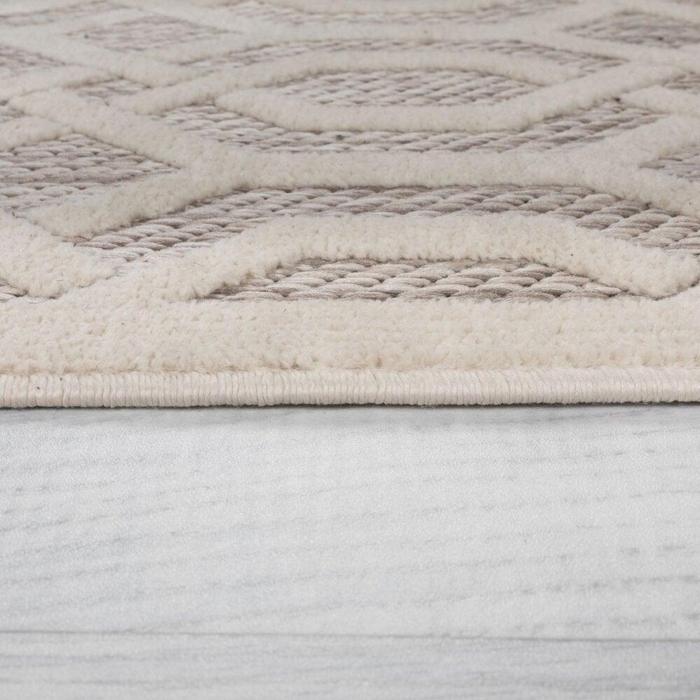 Flycarpets Rond Buitenkleed - Mataro Crème/Beige