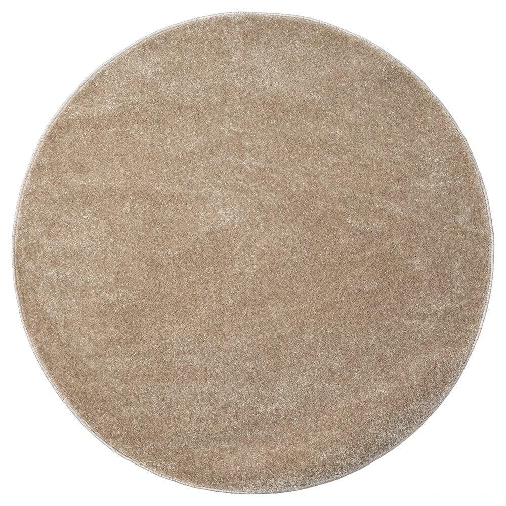 Flycarpets Rond Mono Vloerkleed - Effen Modern - Beige