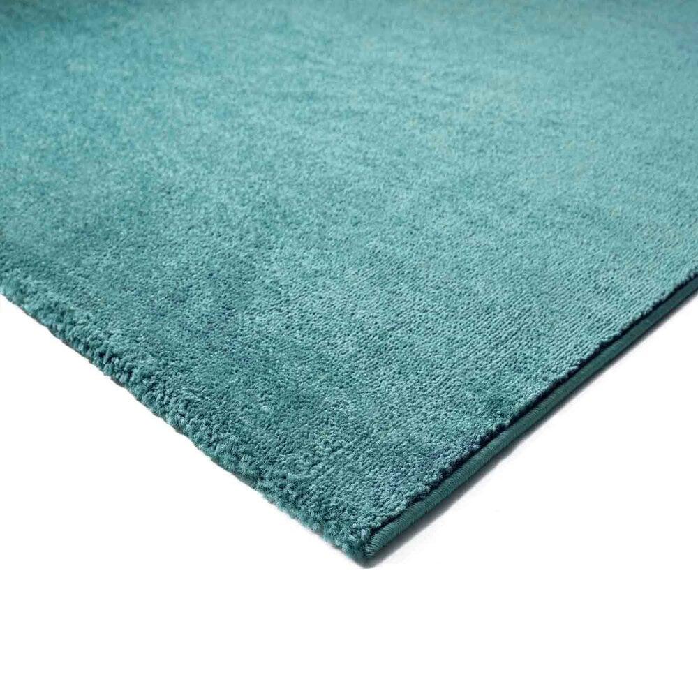 Flycarpets Rond Mono Vloerkleed - Effen Modern - Blauw