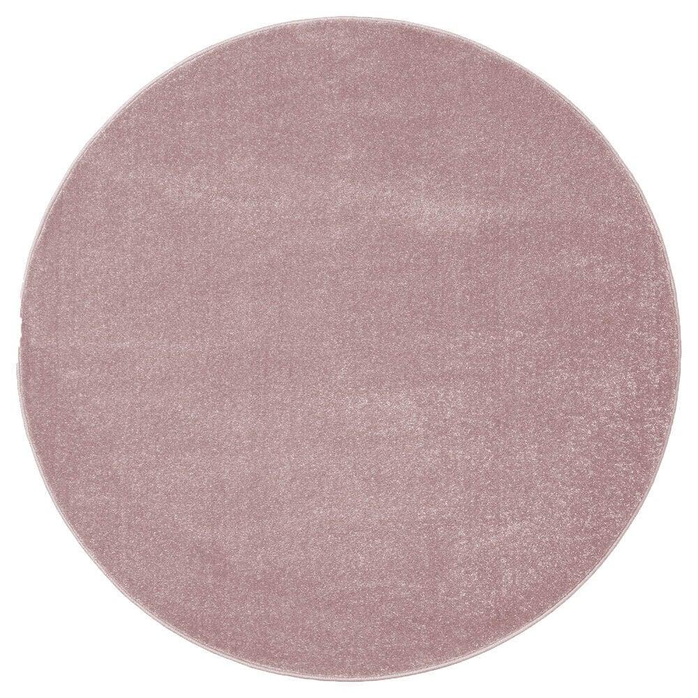 Flycarpets Rond Mono Vloerkleed - Effen Modern - Roze