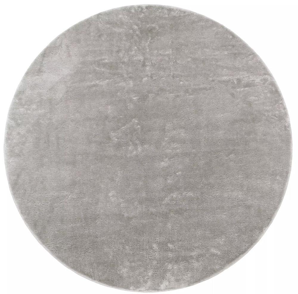 Flycarpets Rond Wasbaar Vloerkleed - Malaga Grijs