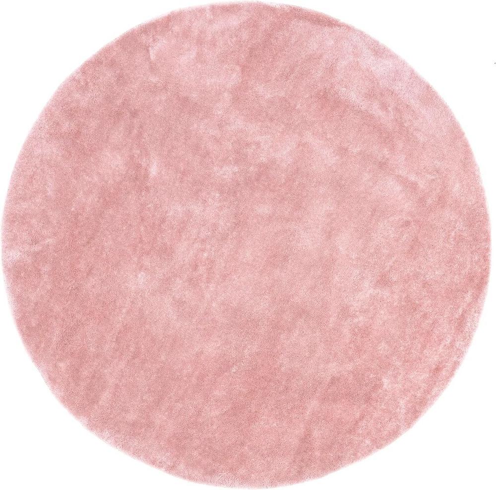 Flycarpets Rond Wasbaar Vloerkleed - Solid Roze