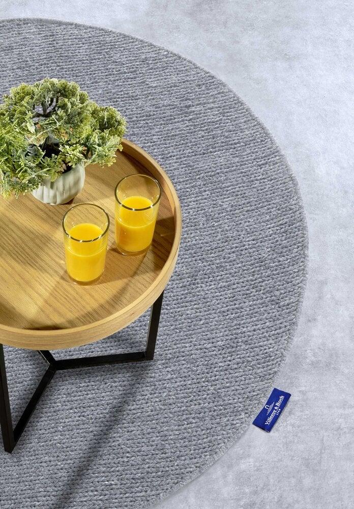 Flycarpets Rond Wollen Vloerkleed - Francois Grijs